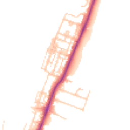 Daytime road noise heatmap for TS16 0BH