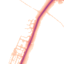 Daytime road noise heatmap for TS16 0BL