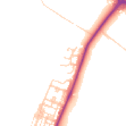 Daytime road noise heatmap for TS16 0BP