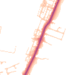 Daytime road noise heatmap for TS16 0BU