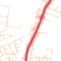Daytime road noise heatmap for TS16 0DB