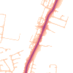 Daytime road noise heatmap for TS16 0DD