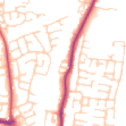 Daytime road noise heatmap for TS16 0DL