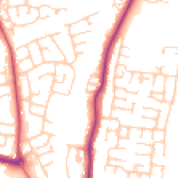 Daytime road noise heatmap for TS16 0DN