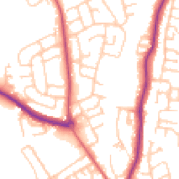 Daytime road noise heatmap for TS16 0EL