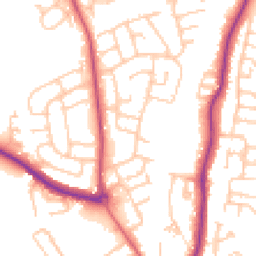 Daytime road noise heatmap for TS16 0EN