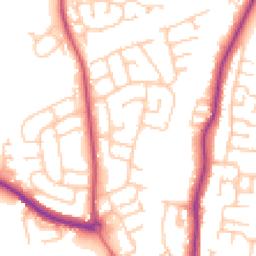 Daytime road noise heatmap for TS16 0ES