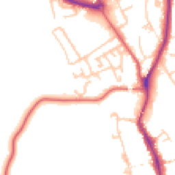 Daytime road noise heatmap for TS16 0GY