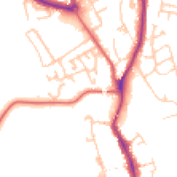 Daytime road noise heatmap for TS16 0JJ