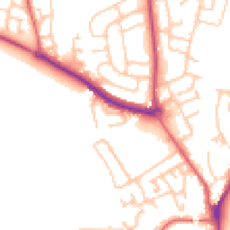Daytime road noise heatmap for TS16 0RA