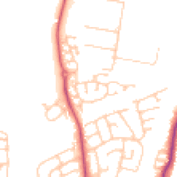 Daytime road noise heatmap for TS16 0RS