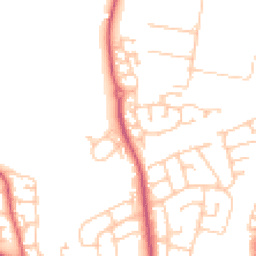 Daytime road noise heatmap for TS16 0RX