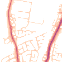 Daytime road noise heatmap for TS16 0SE