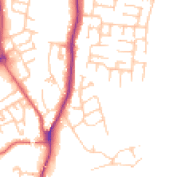 Daytime road noise heatmap for TS16 9DP