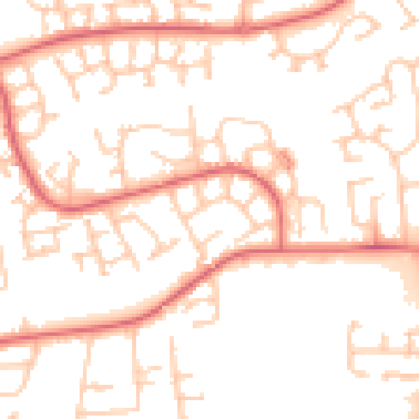 Daytime road noise heatmap for TS19 0UE