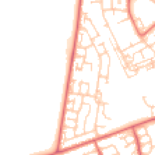 Daytime road noise heatmap for TS19 8UP