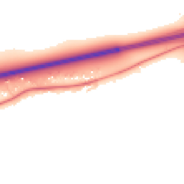 Daytime road noise heatmap for TS21 1AW