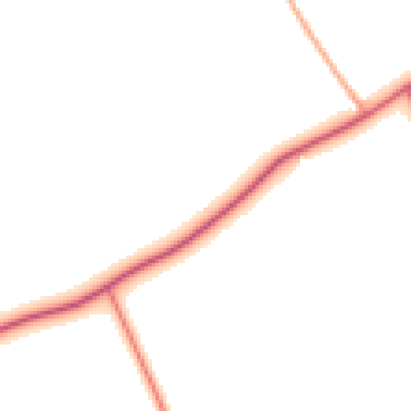 Daytime road noise heatmap for TS21 1BL