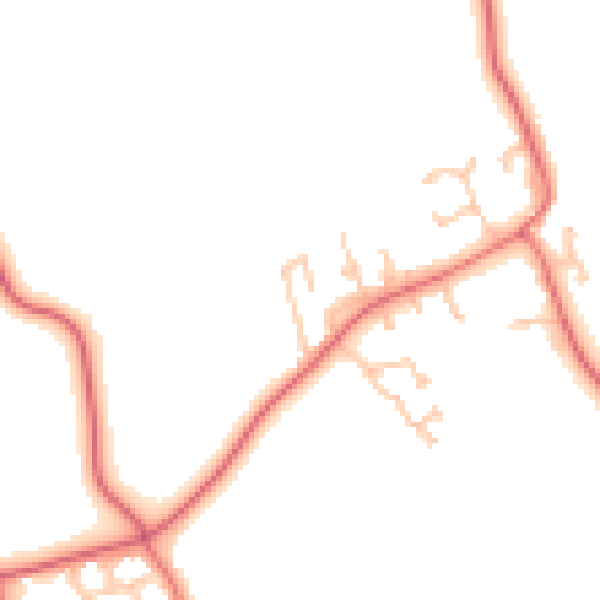 Daytime road noise heatmap for TS21 1EJ