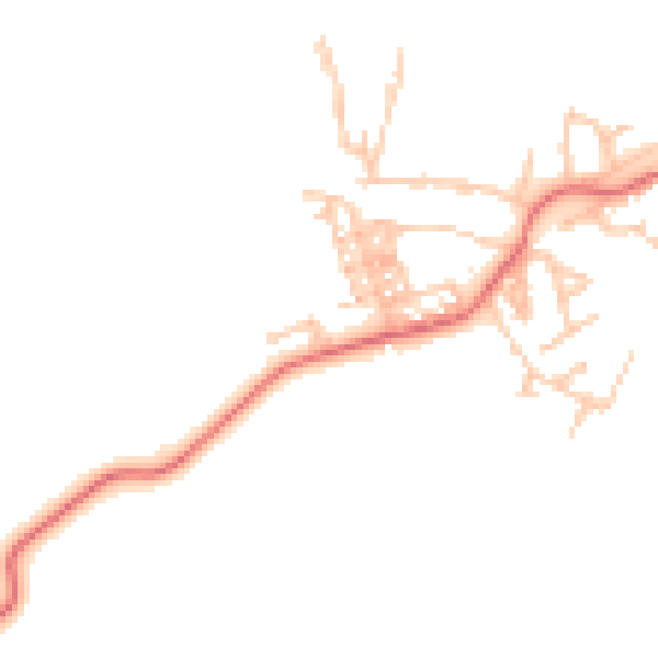 Daytime road noise heatmap for TS21 1FL