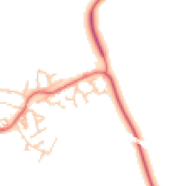 Daytime road noise heatmap for TS21 1FQ