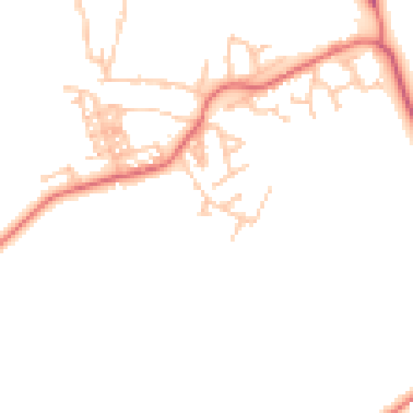 Daytime road noise heatmap for TS21 1JL