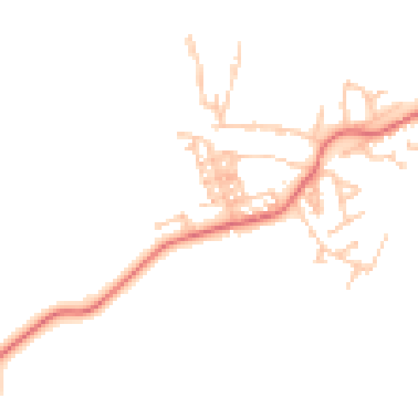 Daytime road noise heatmap for TS21 1JX