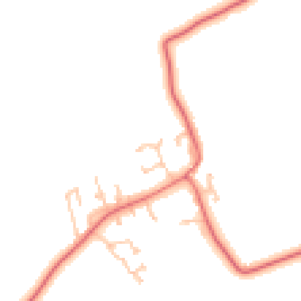 Daytime road noise heatmap for TS21 1PN