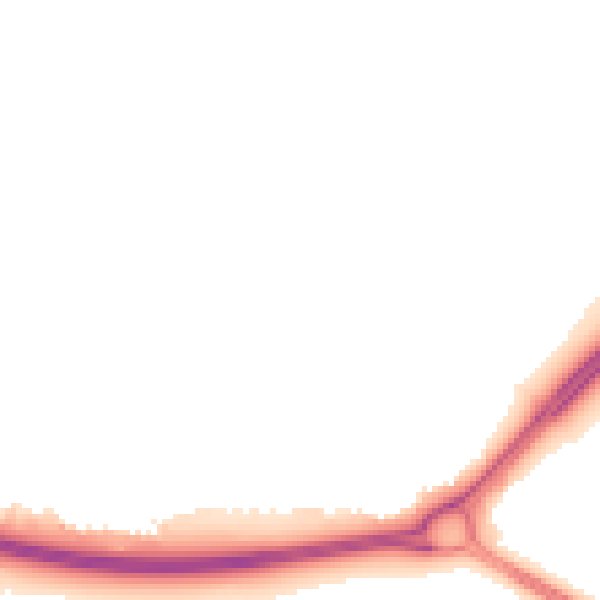 Night-time road noise heatmap for TS21 2AS