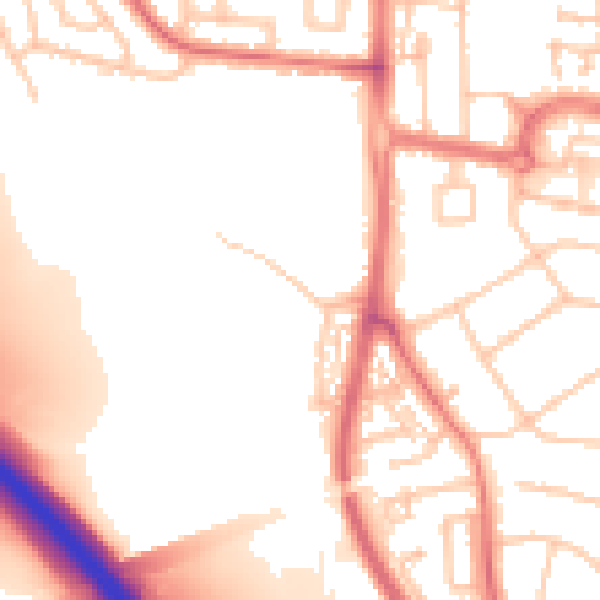 Daytime road noise heatmap for TS22 5AE