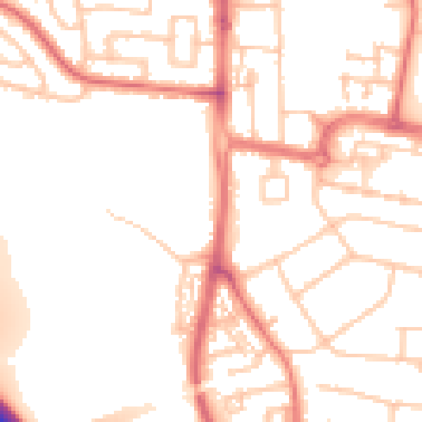 Daytime road noise heatmap for TS22 5AH