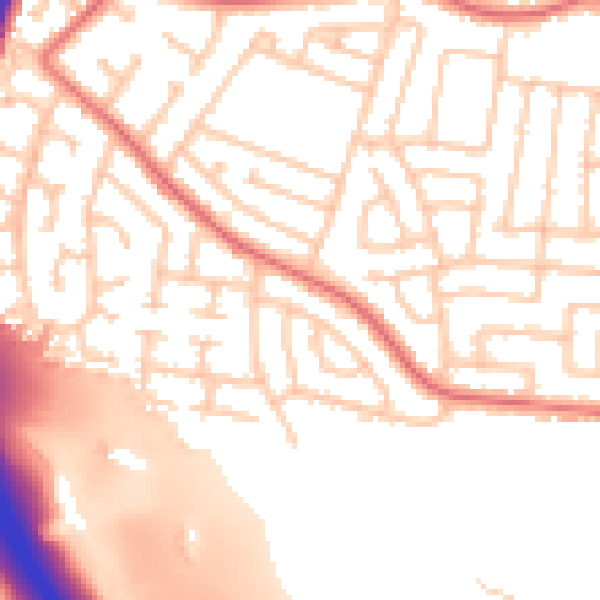 Daytime road noise heatmap for TS22 5AY