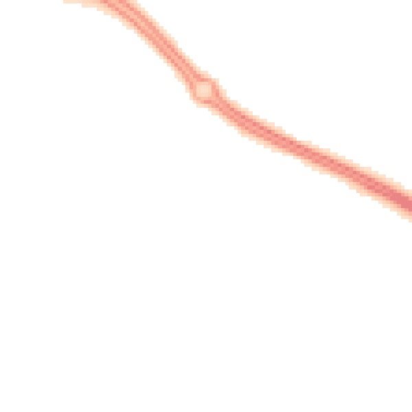 Night-time road noise heatmap for TS22 5BF