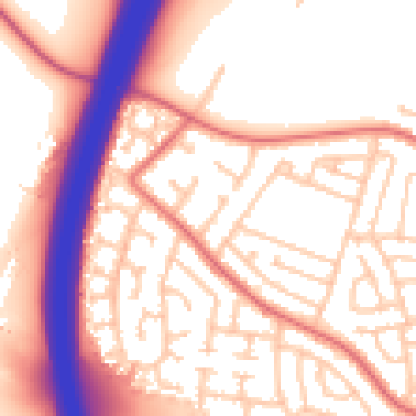 Daytime road noise heatmap for TS22 5BH