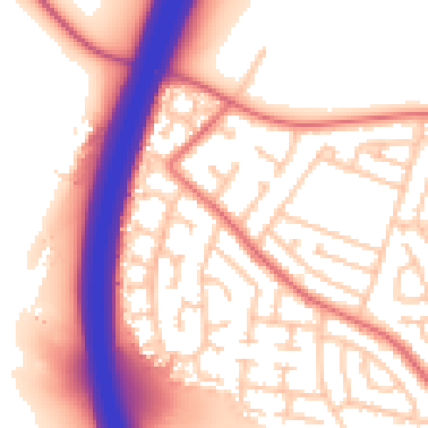 Daytime road noise heatmap for TS22 5BQ