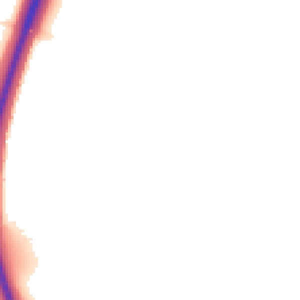 Night-time road noise heatmap for TS22 5BZ