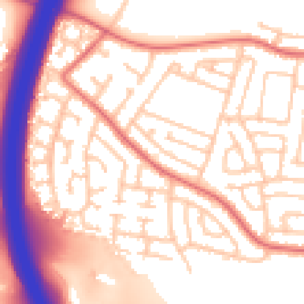 Daytime road noise heatmap for TS22 5DB