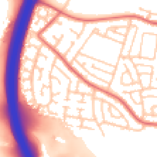 Daytime road noise heatmap for TS22 5DG
