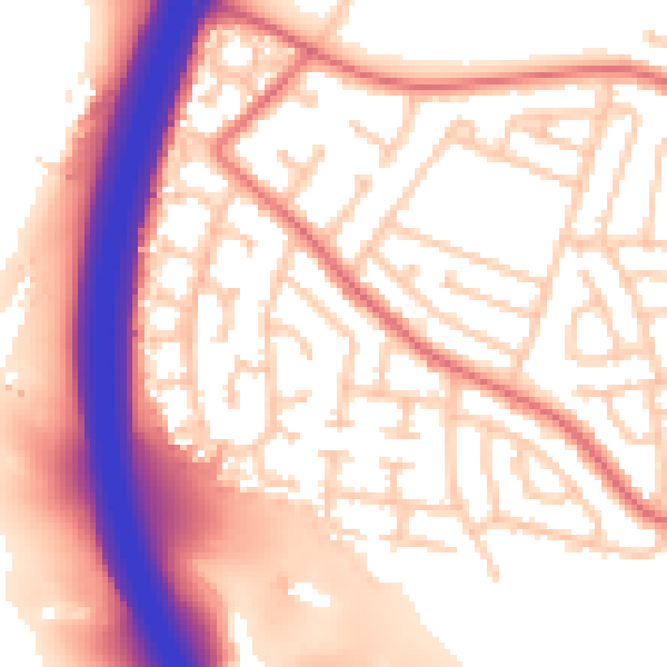 Daytime road noise heatmap for TS22 5DJ
