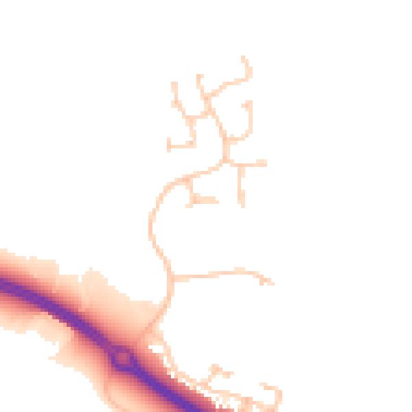 Daytime road noise heatmap for TS22 5FF