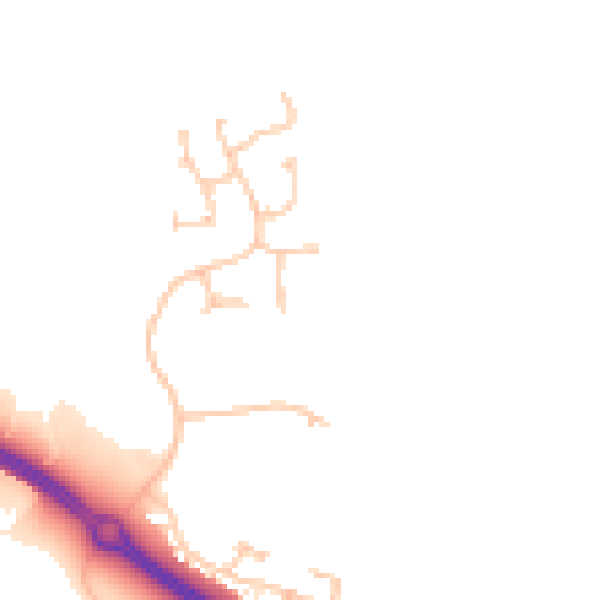 Daytime road noise heatmap for TS22 5FP