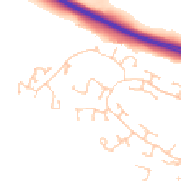 Daytime road noise heatmap for TS22 5GQ