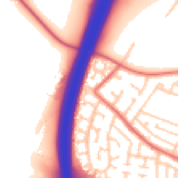 Daytime road noise heatmap for TS22 5JE