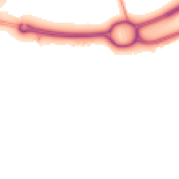 Night-time road noise heatmap for TS22 5JX