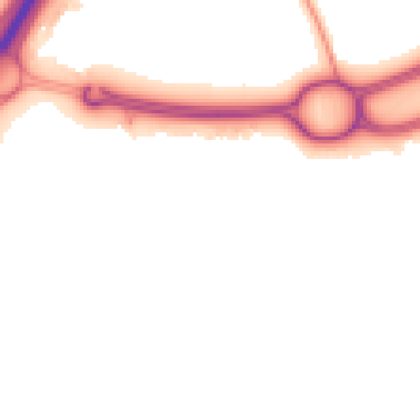 Night-time road noise heatmap for TS22 5LD