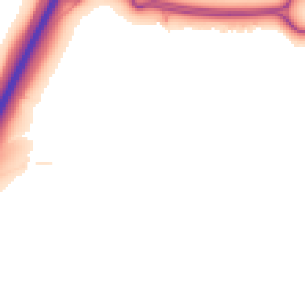 Night-time road noise heatmap for TS22 5LL