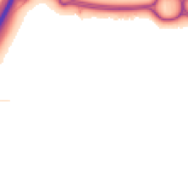 Night-time road noise heatmap for TS22 5LQ