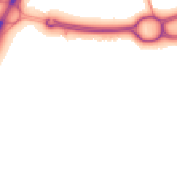 Night-time road noise heatmap for TS22 5LR