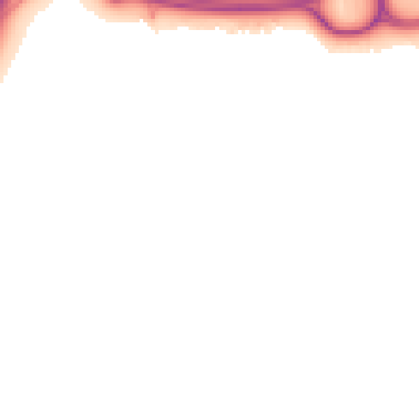 Night-time road noise heatmap for TS22 5LS