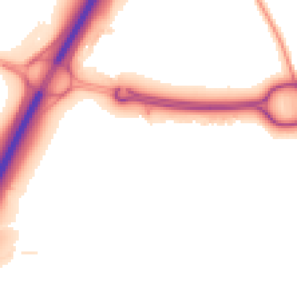 Night-time road noise heatmap for TS22 5LW